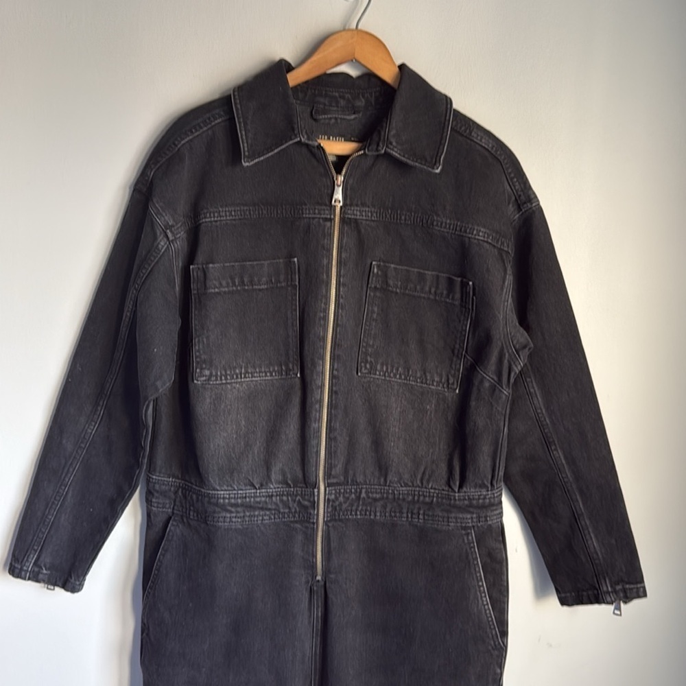 TED BAKER Aleya zip-through denim jumpsuit size Large/3 - Picture 5 of 13
